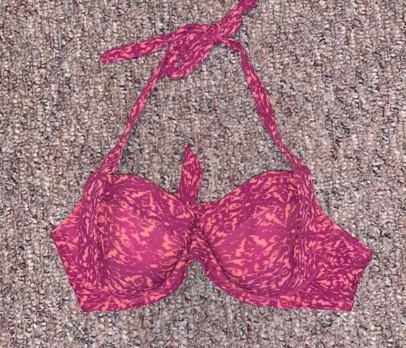 American Eagle Womens  pink and purple bikini top with underwire