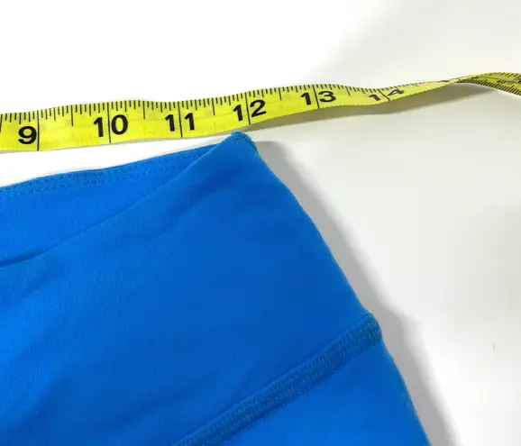 Beyond Yoga Down the Line Ruched Leg Bright Blue Leggings Size Medium