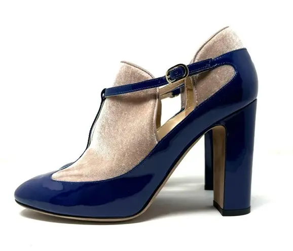 Valentino Garavani leather & velvet heeled booties, made it Italy, size 39.5