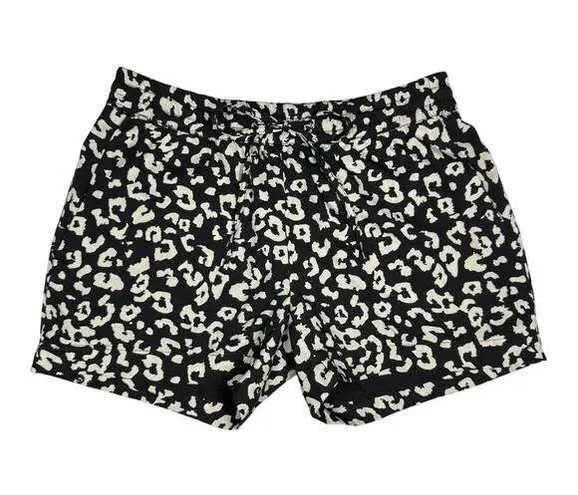 W118 By Walter Baker Shorts Pockets Mid-Rise Womens XS Black Beige Animal Print