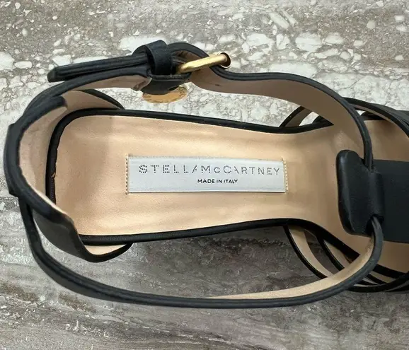 Stella McCartney Cowboy Wedge Sandals, Black Size 36.5 New in Box, Retail $1,045