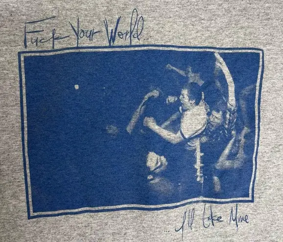 Fireworks Lyrics Long Sleeve Shirt gray size small 2009 All I Have to Offer..