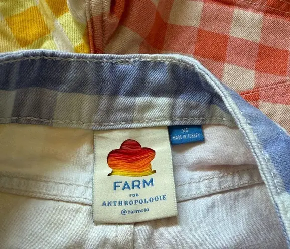 Farm Rio for Anthropologie Gingham Shorts Size XS