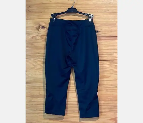 Bcg Sz S Cute Activewear Capri Leggings Pants Black W White & Gray Stripes