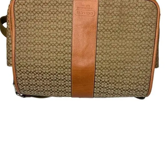 Coach  Signature Canvas Hudson Commuter Messenger Laptop Bag