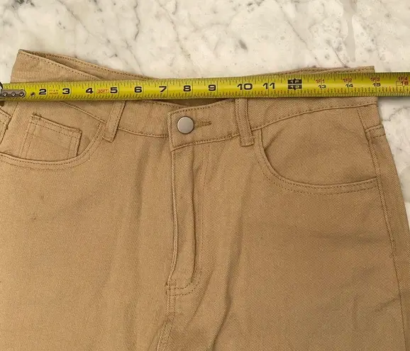 Unisex new khaki cotton jeans size M Size M