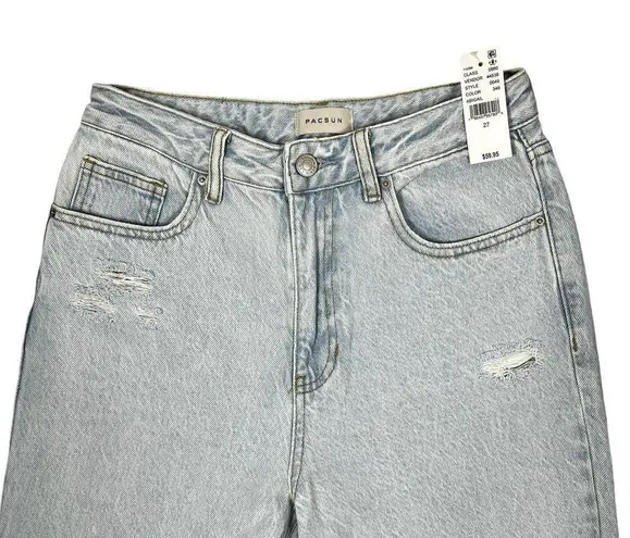 PacSun  90s Boyfriend Jeans Womens 27" Light Wash Distressed Baggy Denim NEW