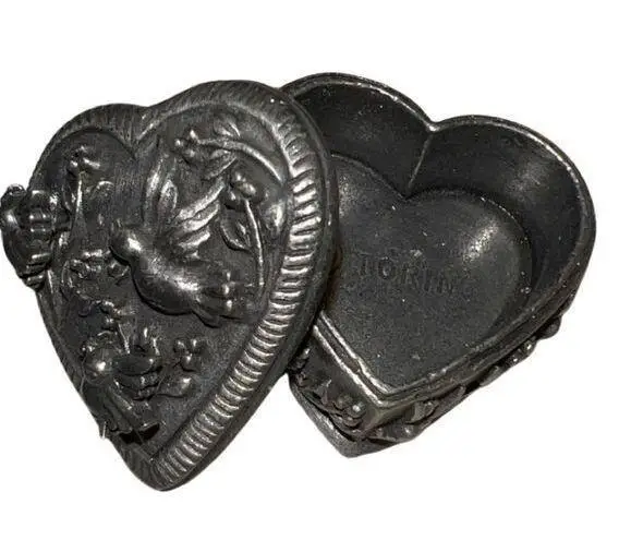 Vintage Torino Pewter Trinket Box