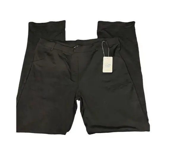 Yogipace Women's 2XL Black Dress Pants Casual Solid Pull On 30" Inseam Size 2X