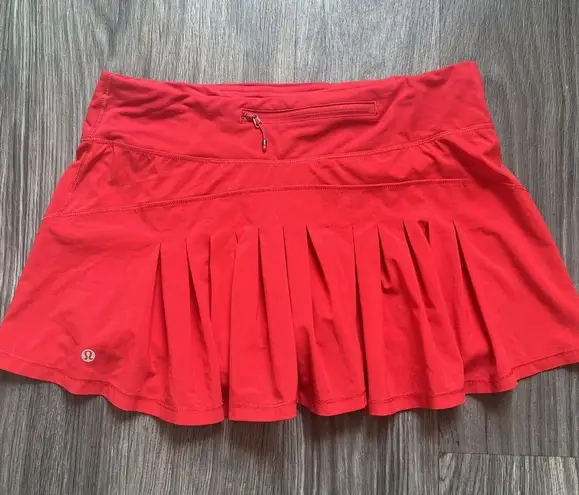 Lululemon Circuit Breaker Red Tennis / Golf Skort Size 8