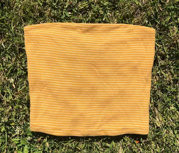 American Eagle  Soft & Sexy Yellow & White Stripe Tube Top Perfect For Summer! 