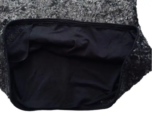 Bailey 44 Top Celebration Black Sequined Crewneck Short Sleeve Top XS NEW