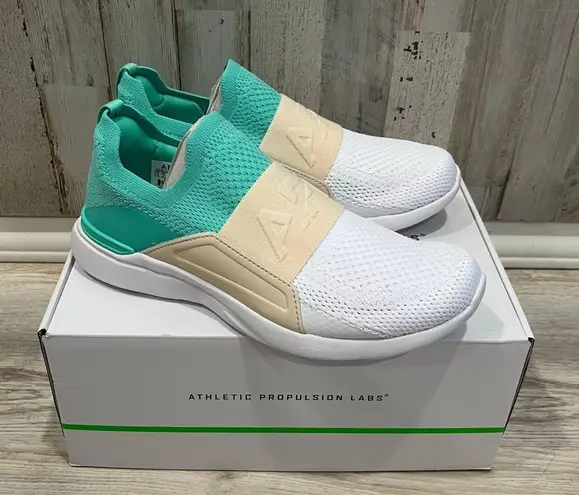 APL New Athletic Propulsion Labs WOMEN'S TECHLOOM BLISS Mint Beach White 7.5