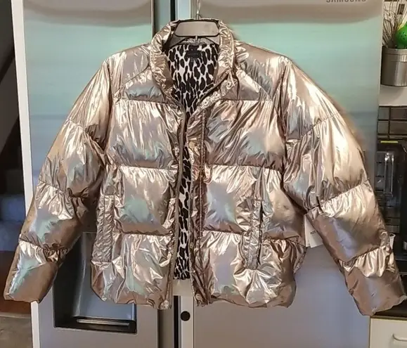 💕MOTHER💕 The Pillow Talk Puffer Jacket Metallic Size L