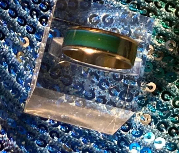 Boutique Rainbow Mood Ring Size 10 Womens Sterling Silver 925 Jewelry gift emo egirl