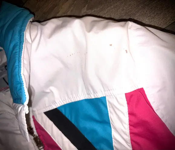 Women’s Vintage Ski Jacket Medium/Large Ski Lion White