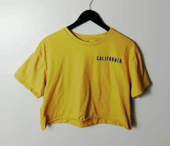 Rush Cold California Los Angeles T Shirt Palm Tree Raw Hem Double Sided XL