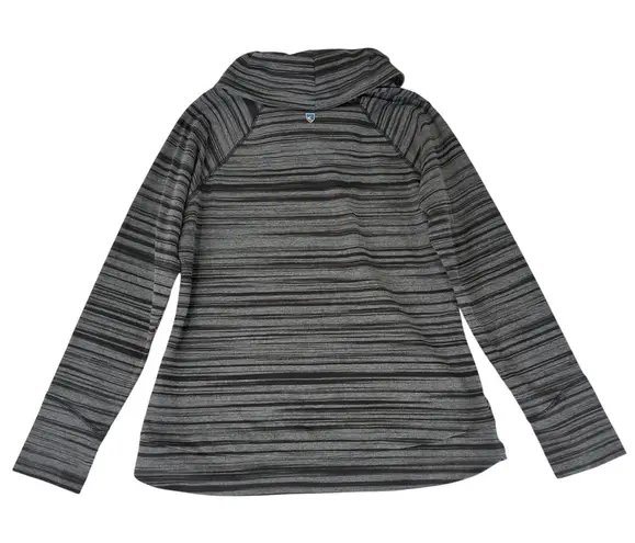 Kuhl Piper Cowl Neck Pullover Striped 4201 Activewear Top Women's Size Medium