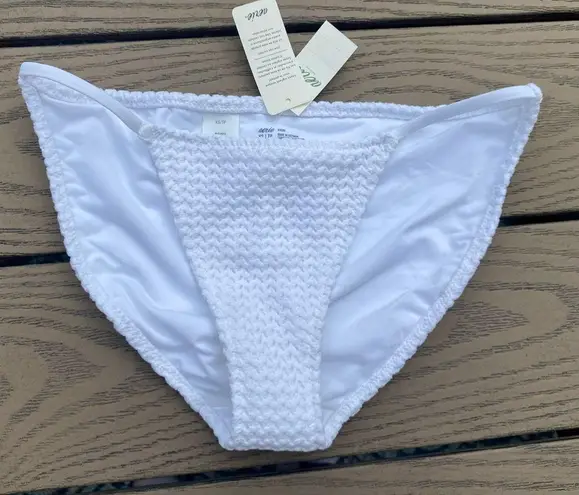 Aerie NWT  extra small andie x demi Moore white eyelet crochet bikini bottom