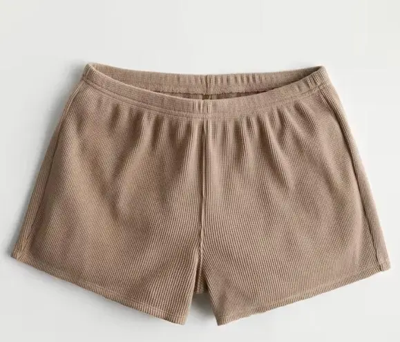 Hollister High-Rise Waffle Knit Shorts