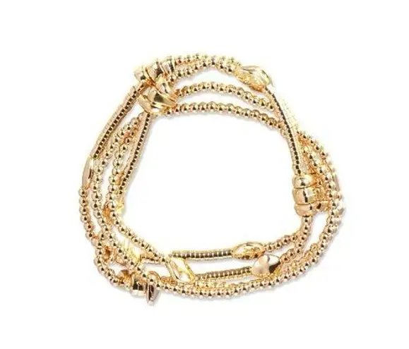 Style & Co New  Gold-Tone 4-Pc. Set Beaded Stretch Bracelets