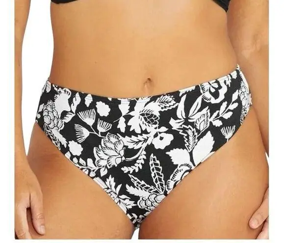 Artesands Cantata Forte Black Monet Curve Fit Mid Rise Swim Bottom Bikini Sz 20