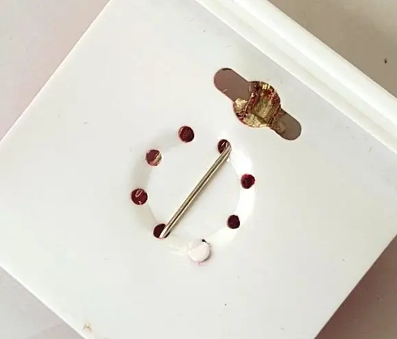 Vintage Gerrys Christmas Brooch Pin Poodle Puppy Dog in Santa Boot Red