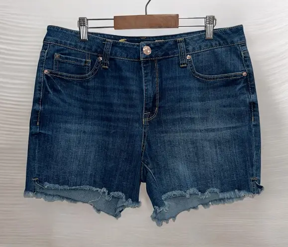 Seven7 Women’s Denim Jean Shorts Raw Hem Size 12