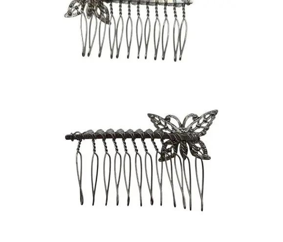 Set Of Rhinestone & Butterfly Hair Accessories