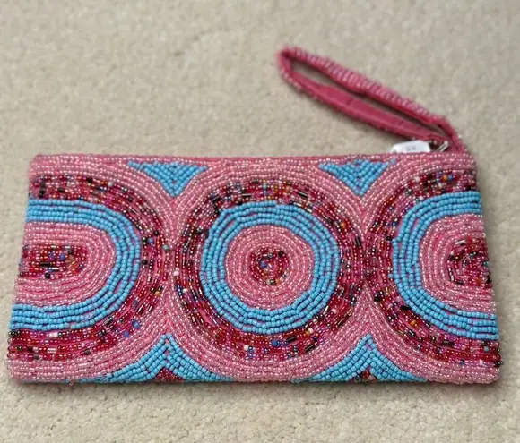 Handmade  Mexican Embroidered Beaded Clutch