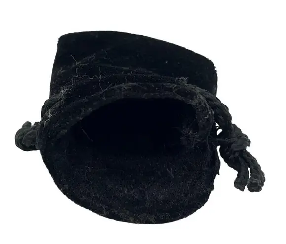 Small Black Velvet Drawstring Pouch For Jewelry Dice & Trinkets A564
