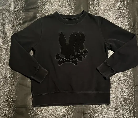 Psycho Bunny large Wayne Chenille Patch Sweatshirt
