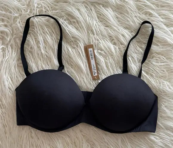 SKIMS Ultimate Push Up Strapless Bra Onyx Size 38C