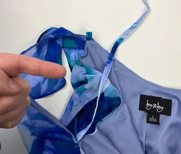 By & By NWT Multicolored Floral Dress Size L MSRP $59 White Size L