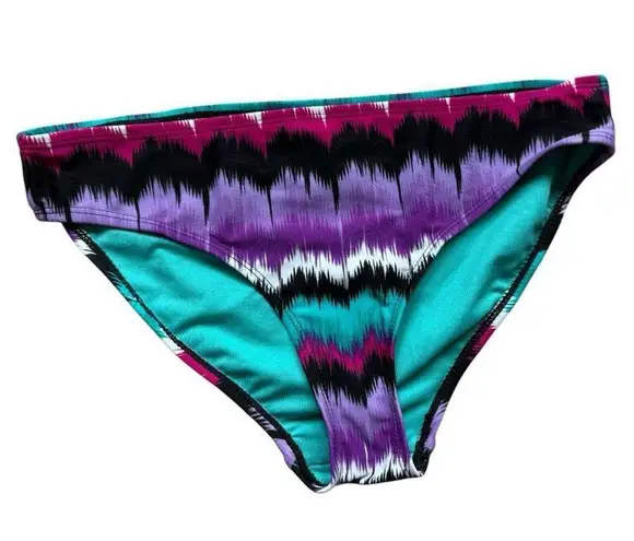 Catalina NWT Womens Purple Ombre Stripe Print Bikini Swim Bottoms - Sz S 4/6