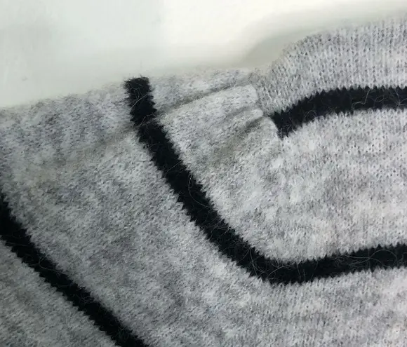 VERO MODA ALPACA CORNELIA STRIPE PUFF SHOULDER SWEATER