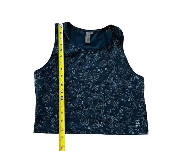 Sweaty Betty  Homestraight Running Crop Top Size Medium Paisley Print - Excellent