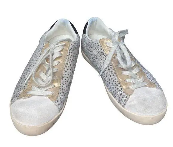 Gola Classics Women's Nova Oasis White Cheetah Sneakers Women's Size 6