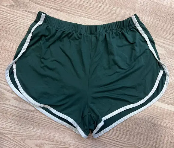 Green booty short shorts Size M