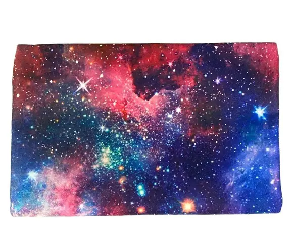 Ipsy Pink and Blue Galaxy Print Zippered Makeup Pouch