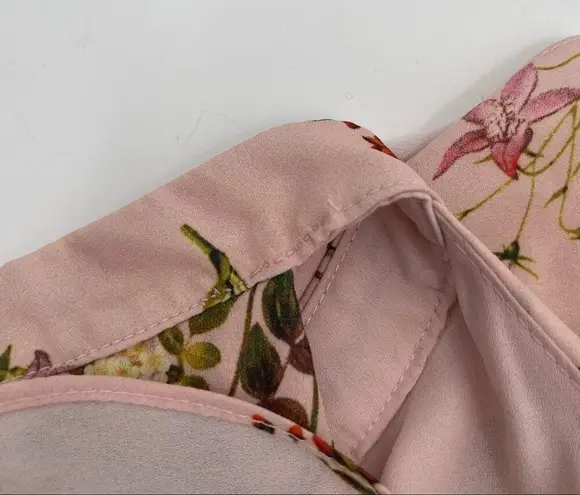 Miss Selfridge Printed Ruffle Maxi Dress Pink Floral Halter Sleeveless Size 10