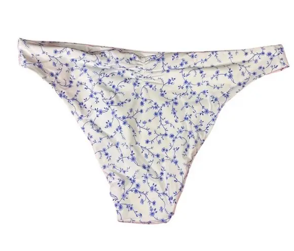 ANDIE NWT Women's Floral Symi Bikini Bottom White Size M Swimwear Beach Vacation