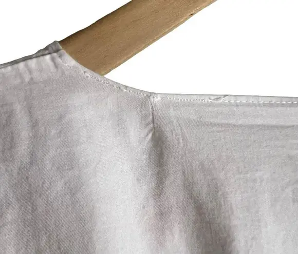 Naadam White Ribbed Corset Long Sleeve V