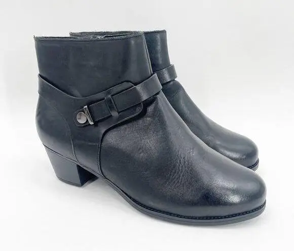 PROPET Topaz Boots Size 8.5 X(2E) Extra Wide New Womens Ankle Boot Leather NWOT Black