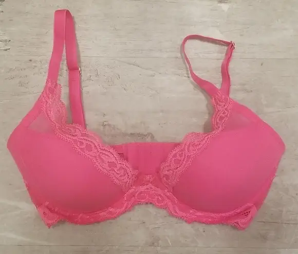 Natori ๐๐ Feathers Underwire Contour Bra ~ Raspberry Crush 32D NWT