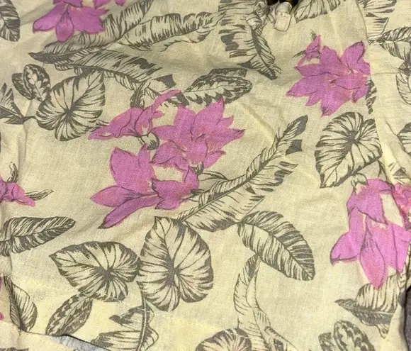 MARGARITAVILLE WOMENS NO PASSPORT STRETCH WAIST PULL UP LOOSE SHORTS TROPICAL Size M