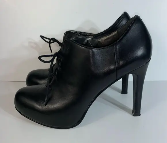 Lauren Blakwell Lauren Blackwell black heeled platform booties size 8.5 M