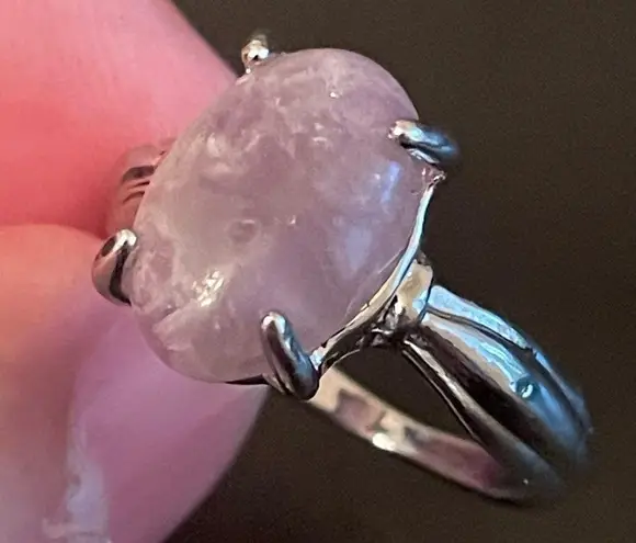 Amethyst Purple S925 silver women ring size 8.5