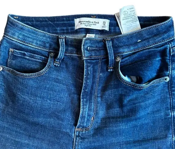 Abercrombie & Fitch  Curve Love 25/0 Short Super Skinny Ankle High Rise Jeans