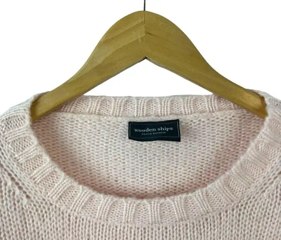 Wooden Ships  Caprice Angel Knit Sweater Pink Sapphire Mohair Wool Slouchy Medium